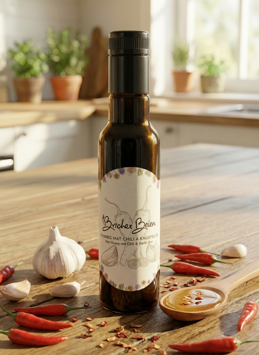 Hot Honey mit Chili und Knoblauch 250 ml