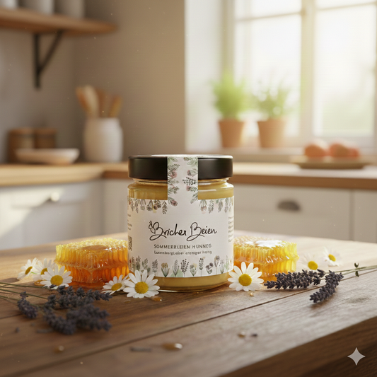 Cremiger Sommerblütenhonig 500g