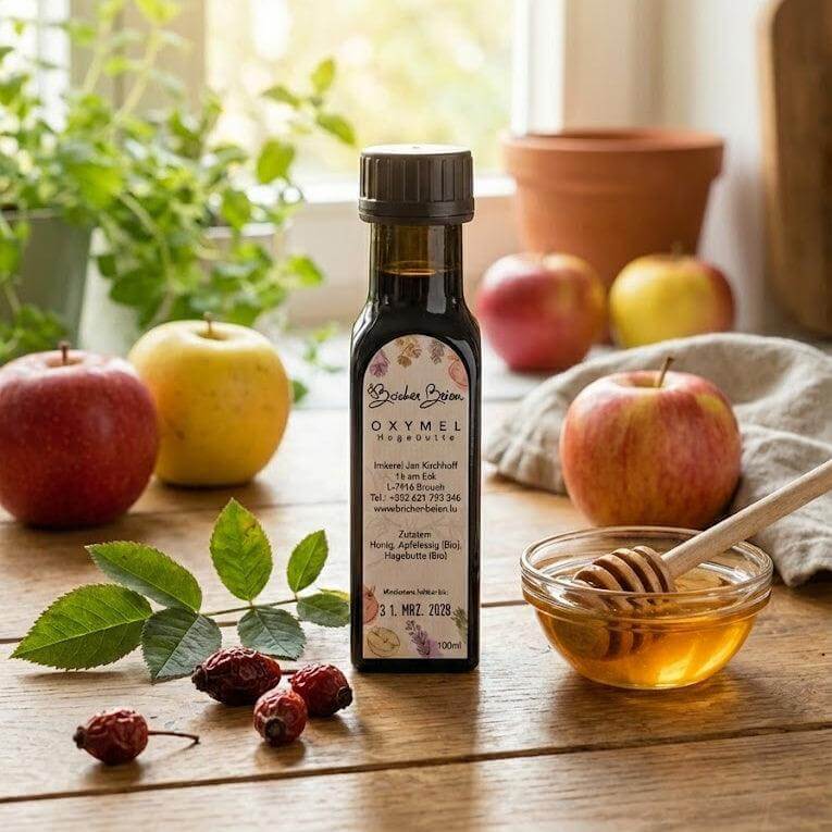 Oxymel Hagebutte 100 ml im Miron-Violettglas