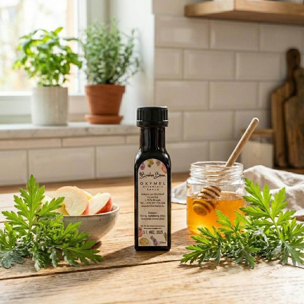 Oxymel Artemisia annua 100 ml im Miron-Violettglas